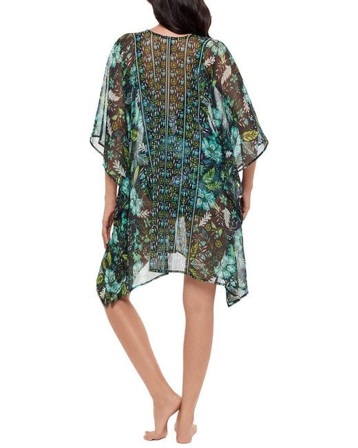 Miraclesuit Green Florica Caftan Cover Up