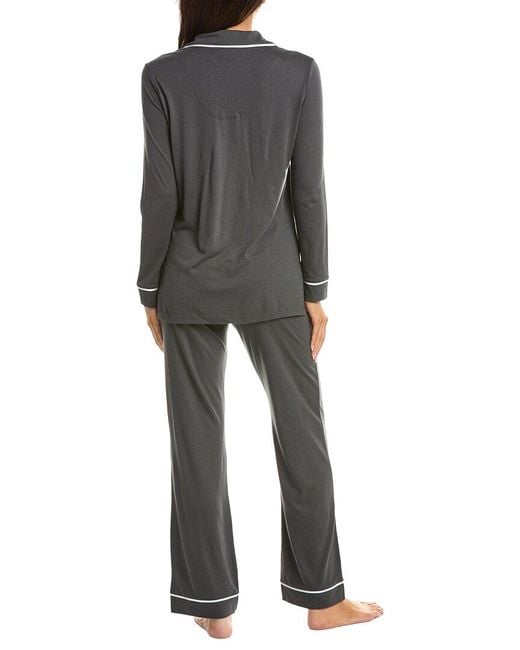 Cosabella Gray 2Pc Bella Top Pant Pajama Set