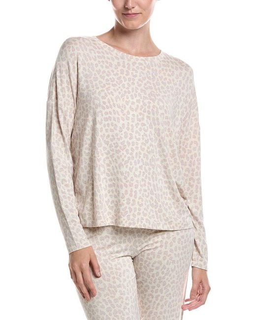 Pj Salvage White Luxe Leopard Top