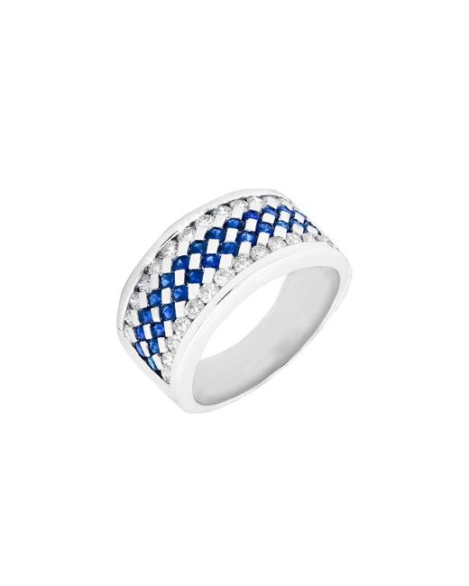 Diana M Blue Fine Jewelry 18k 1.83 Ct. Tw. Diamond & Sapphire Ring