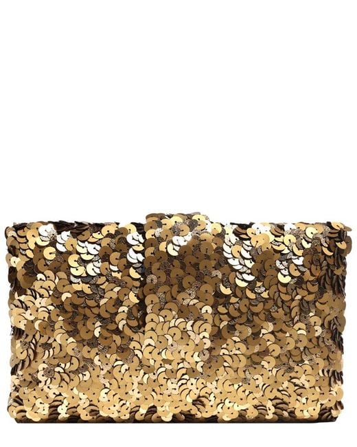 Simitri Metallic Oro Kitsch Clutch