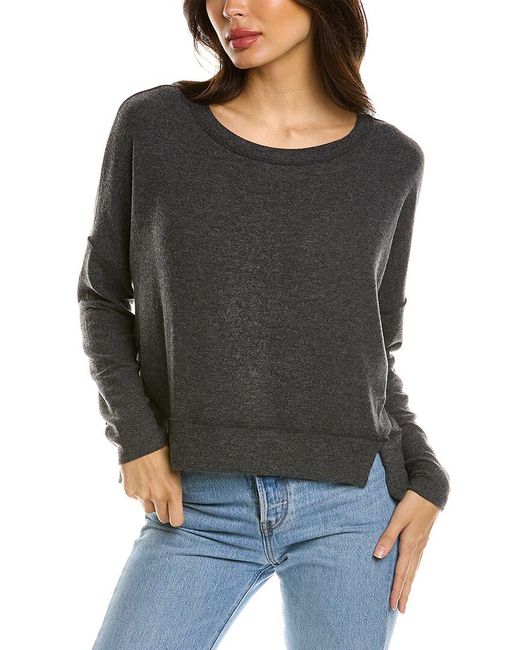 Michael Stars Synthetic Kiara Staggered Hem Top in Grey (Gray) | Lyst