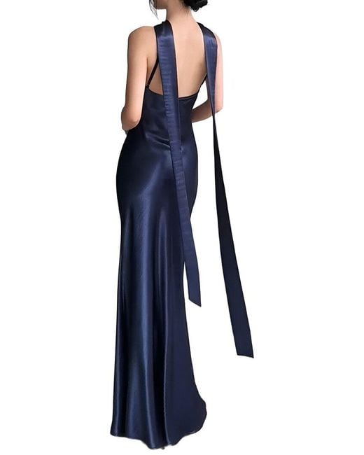 Linda Charm Blue Maxi Dress