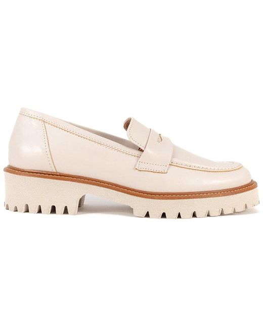 Menina Step White Borgona Loafer