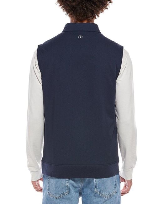 Travis Mathew Blue Wanderlust Vest for men