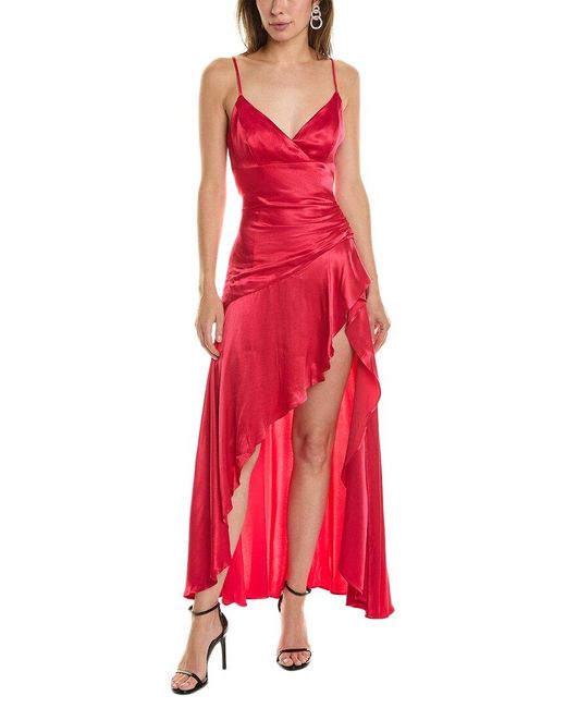 Bardot Red Sorella Gown Dress
