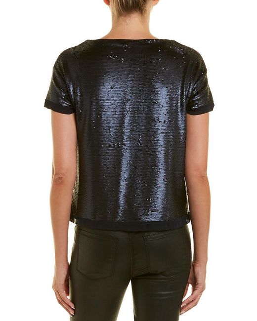 sequin boxy top