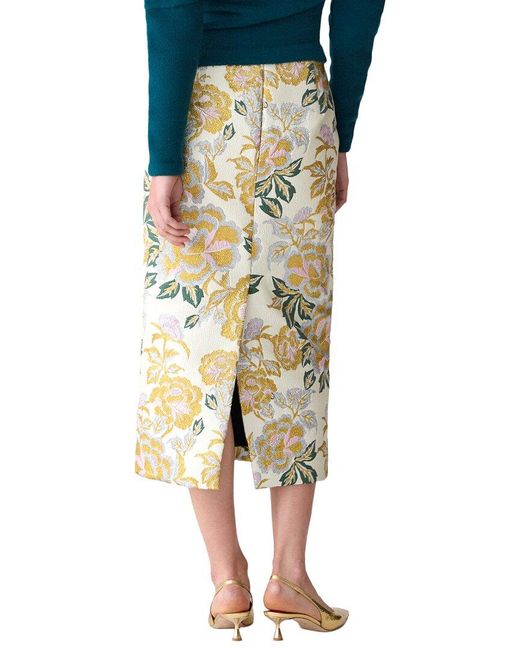 Carolina Herrera Green Midi Skirt