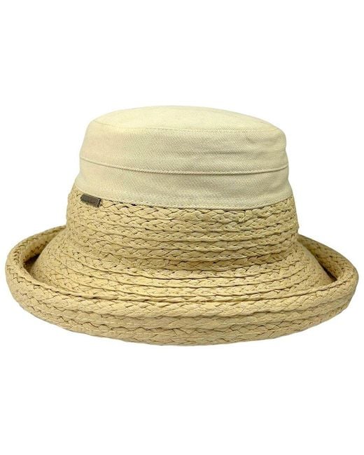 Nicole Miller Natural Bucket Hat