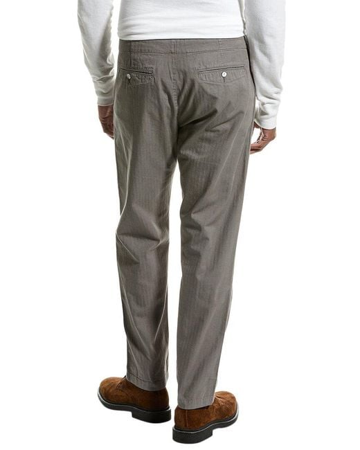 Rag & Bone Gray Brighton Linen-blend Trouser for men