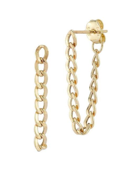 Ember Fine Jewelry Metallic 14k Curb Chain Earrings