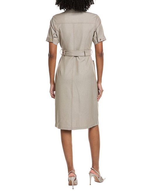 Nanette Lepore Natural Midi Shirtdress