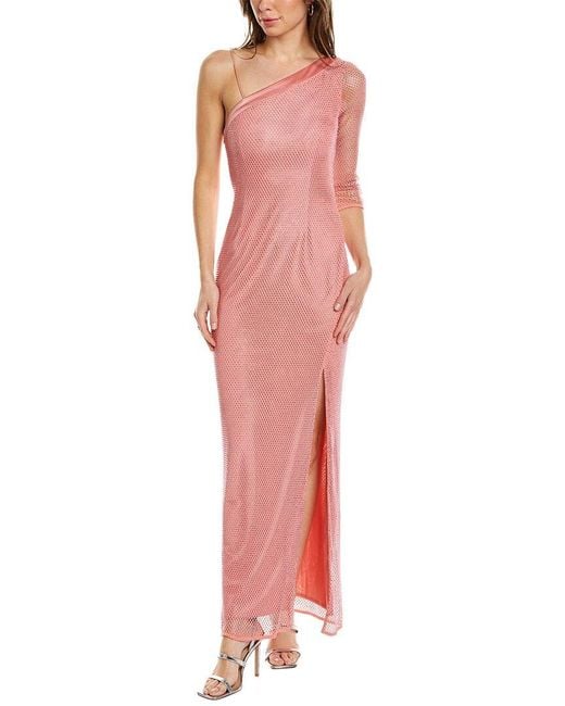 Alice + Olivia Red Michele Maxi Dress