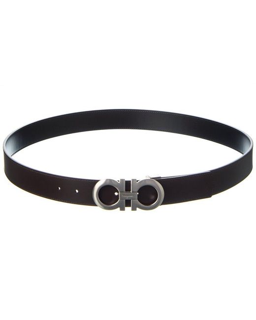 Ferragamo Double Gancini Reversible & Adjustable Leather Belt