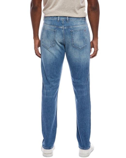 Isaia Blue Straight Jean for men