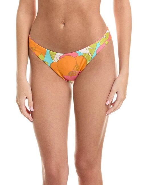 Trina Turk Orange Reversible Bikini Bottom