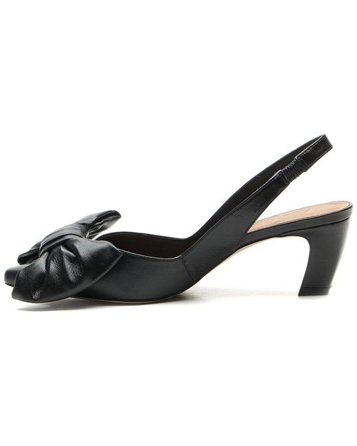 Vicenza Black Olimpia Leather Slingback