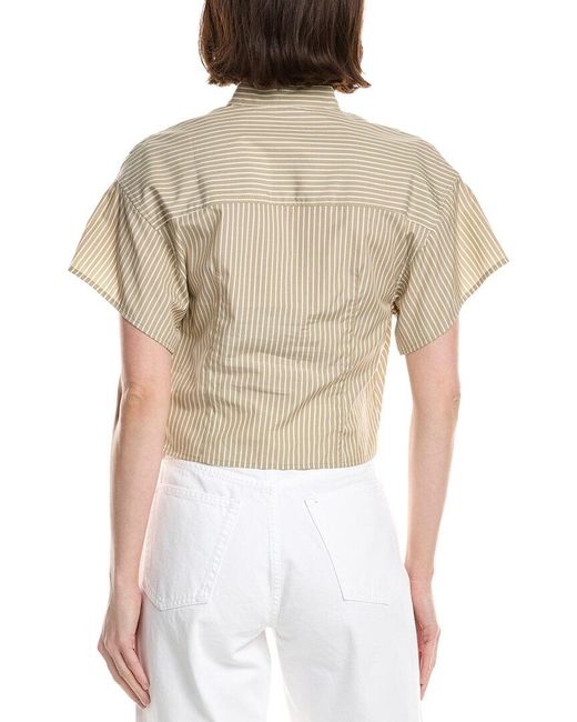 Rag & Bone Natural Gretchen Stripe Poplin Shirt