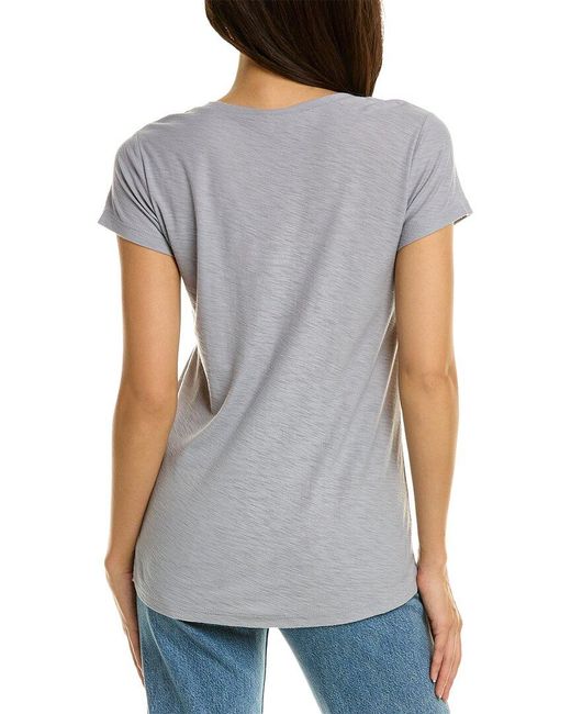 James Perse Gray Solid T-shirt