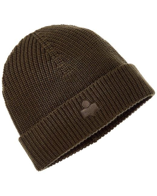 Isabel Marant Brown Bayle Wool Beanie