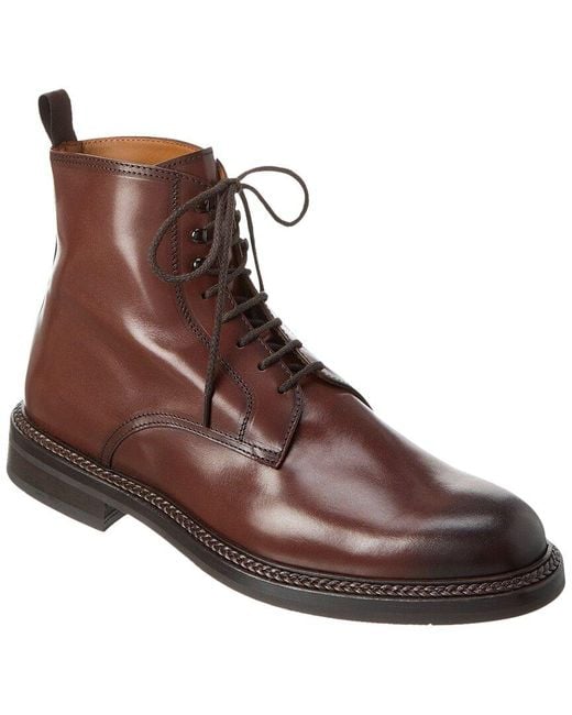 Antonio Maurizi Brown Leather Boot for men