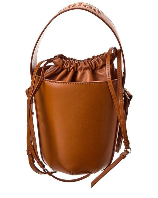 Chloé Brown Sense Leather Bucket Bag