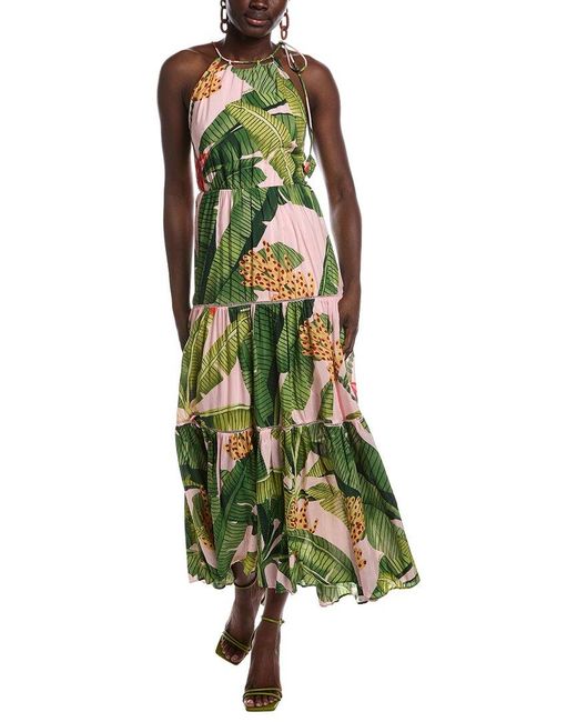 Farm Rio Green Maxi Dress