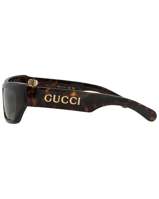 Gucci Brown 55Mm Sunglasses for men