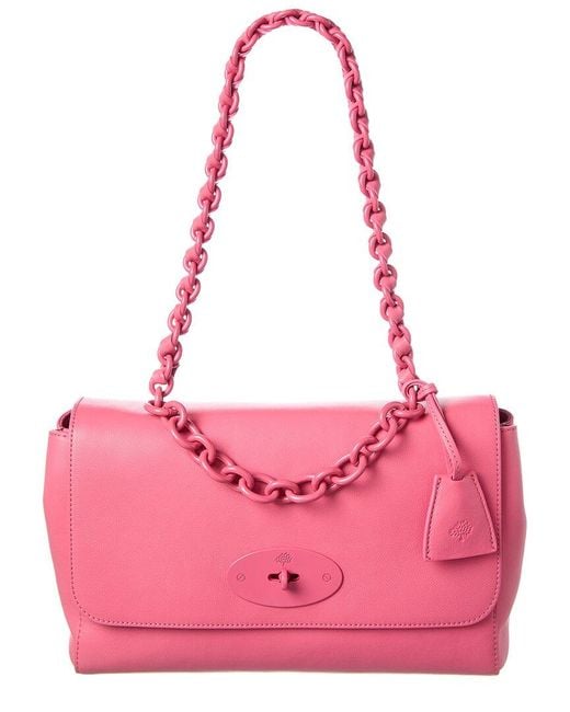 Mulberry Pink Lily Micro Leather Shoulder Bag