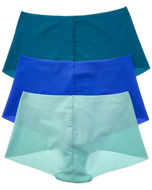 Hanky Panky Blue Set Of 3 Breathesoft Boyshort