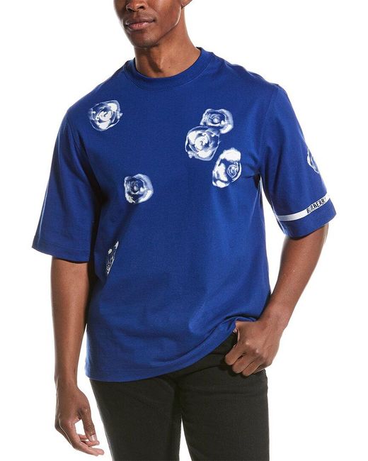 Burberry Blue Rose T-shirt for men