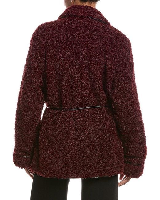 Jonathan Simkhai Red Kimia Tie Waist Jacket