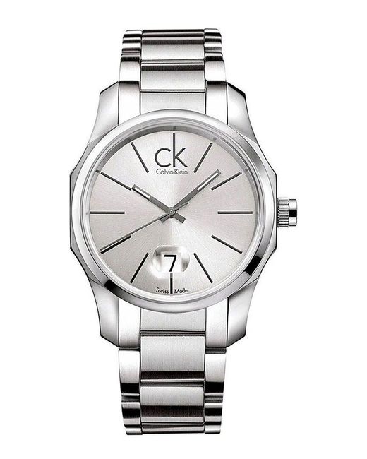 Calvin Klein Gray Biz Watch for men