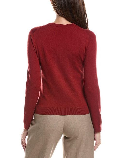 Max Mara Red Weekend Sicila Silk & Wool-Blend Sweater