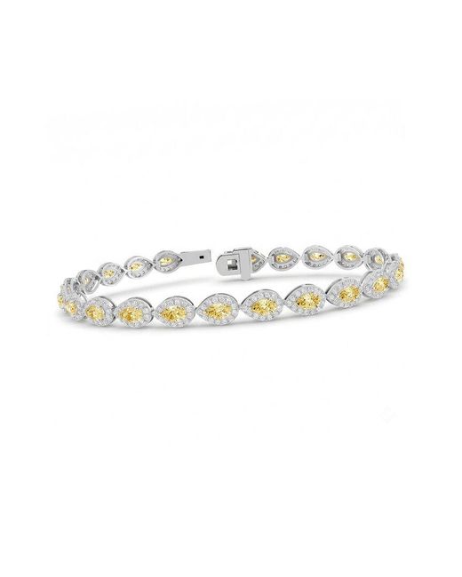 Lab Grown Diamonds White 14K 6.11 Ct. Tw. Lab-Grown Diamond Tennis Bracelet