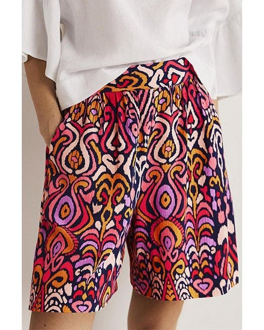 Boden Grace Crinkle Short in Red Lyst UK