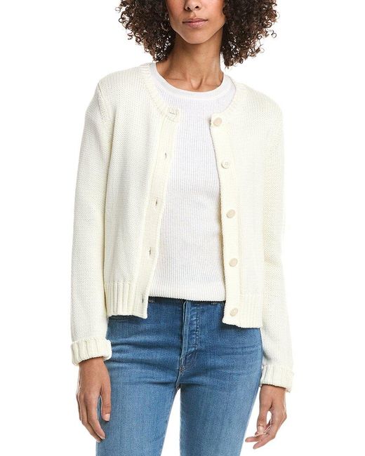 Michael Stars White Willa Cardigan