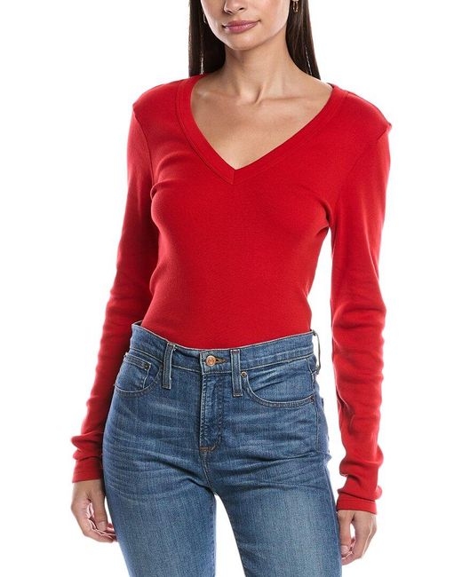 Michael Stars Red Layla T-Shirt