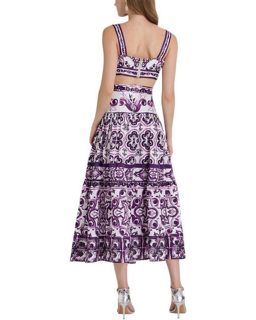 Kaimilan Purple 2Pc Top & Skirt Set