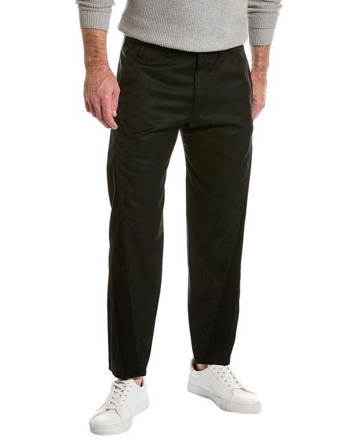 Lanvin Black Wool & Silk-blend Trouser for men