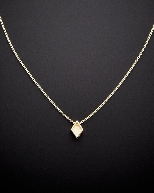 Italian Gold Black 14k Petite Pendant Necklace