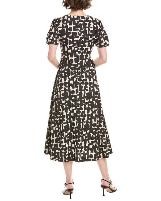 Max Mara White Callas Midi Dress