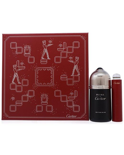 Cartier Red Pasha De Edition Noire Gift Set for men