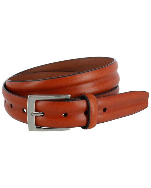 Trafalgar Brown Center Heat Leather Belt for men