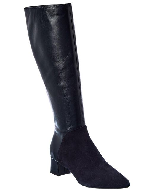 Aquatalia Pyira Weatherproof Suede Boot in Blue Lyst