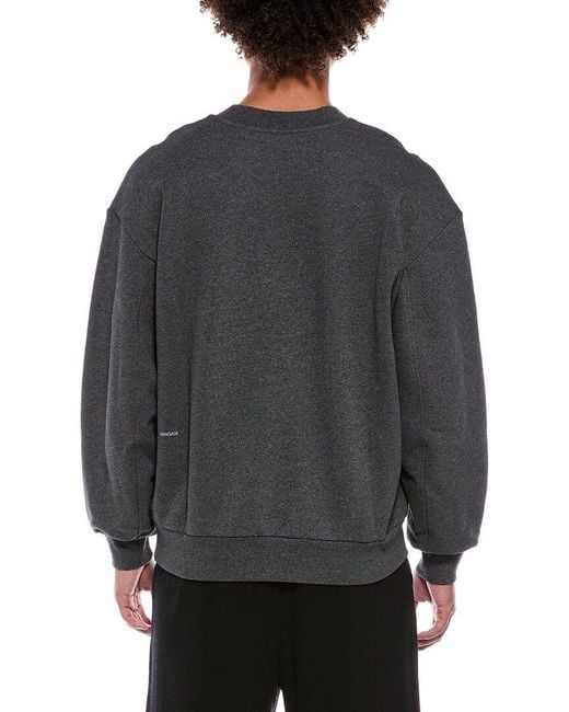 PANGAIA Gray Crewneck Sweater for men