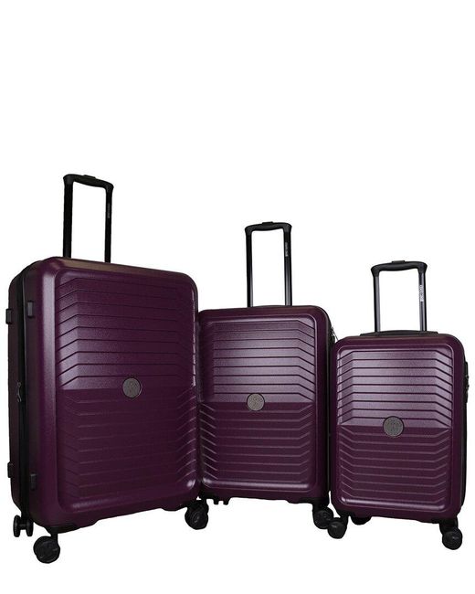 Roberto Cavalli Carbon Fiber 3pc Expandable Luggage Set in Purple Lyst