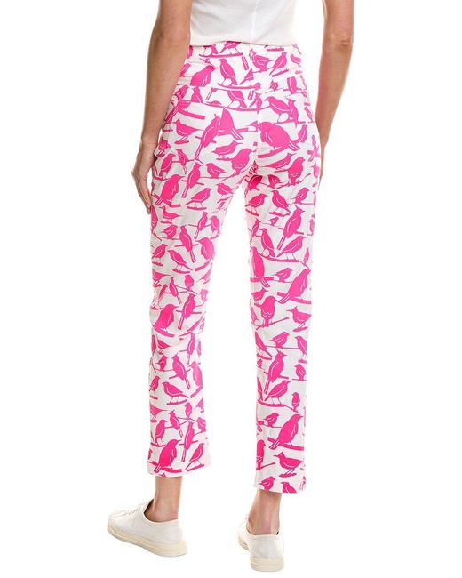 Gretchen Scott Pink Gripeless Bird On A Wire Pant