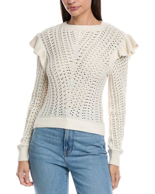 Nation Ltd White Kay Pullover