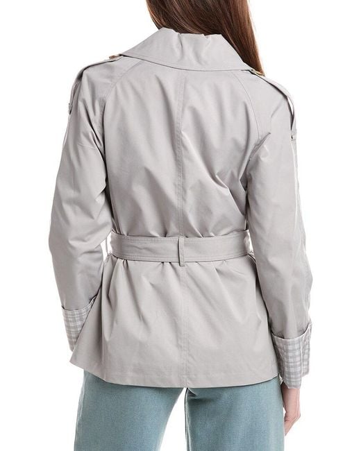 BCBGMAXAZRIA Gray Trench Coat